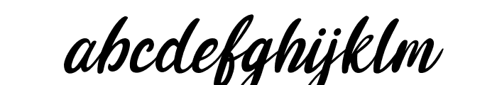YuzuYellowishScript-Italic Font LOWERCASE