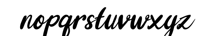 YuzuYellowishScript-Italic Font LOWERCASE