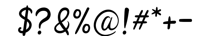 YuzuYellowishScript-Thin Font OTHER CHARS