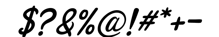 YuzuYellowish_Script Italic Font OTHER CHARS