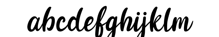 YuzuYellowish_Script Regular Font LOWERCASE