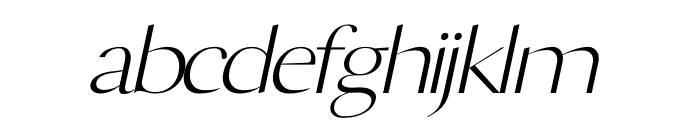 ZELIUM Italic Font LOWERCASE