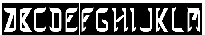 ZETLAND-Inverse Font UPPERCASE