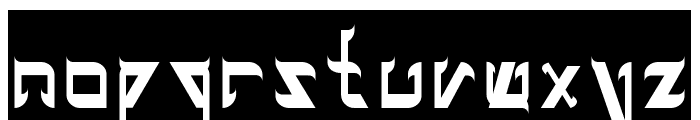 ZETLAND-Inverse Font LOWERCASE