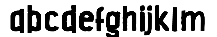 ZP Blaggard Bold Font LOWERCASE