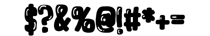 ZP Bubblegum Shine Condensed Font OTHER CHARS