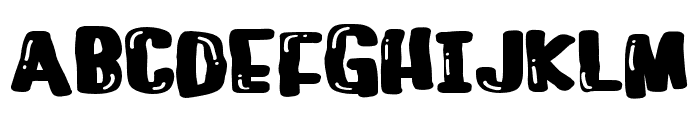 ZP Bubblegum Shine Expanded Font UPPERCASE