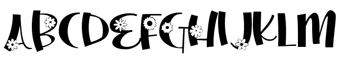 ZP Flower Over Font UPPERCASE