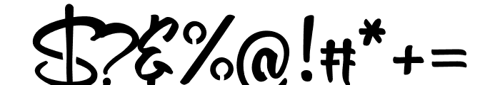 ZP Jackrabbit Stencil Font OTHER CHARS