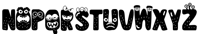 ZP Monster Mouth More Font UPPERCASE