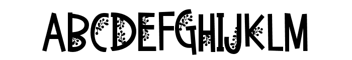 ZP Mythical Mistletoe Font UPPERCASE