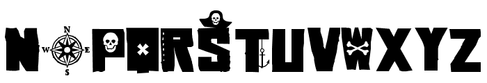 ZP Pirate Life Font UPPERCASE