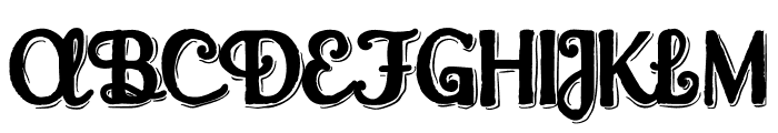 ZP Toadstone Shadow Font UPPERCASE