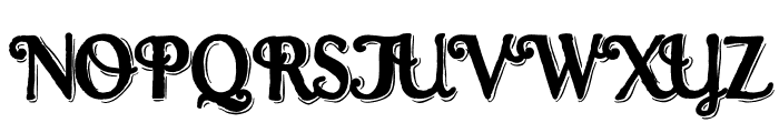 ZP Toadstone Shadow Font UPPERCASE