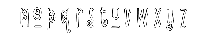 ZPAltruisticOutline Font LOWERCASE