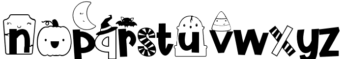 ZPCutieHalloween Font LOWERCASE