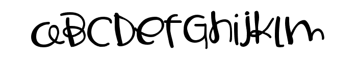 ZPGlueStick Font LOWERCASE