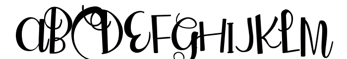 ZPOhDarling Font UPPERCASE