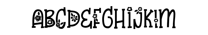 ZPWindowFlowers Font LOWERCASE