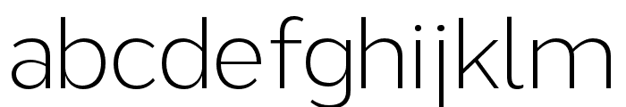 ZTRayflo-ExtraLight Font LOWERCASE