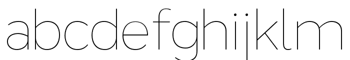 ZTRayflo-Thin Font LOWERCASE