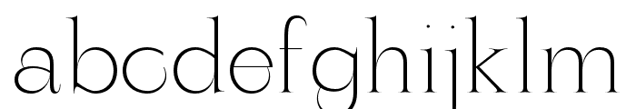ZTYaglo-ExtraLight Font LOWERCASE