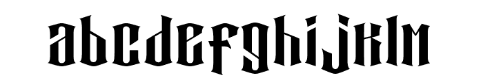 Zabur Font LOWERCASE