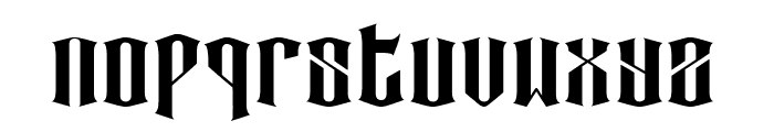 Zabur Font LOWERCASE