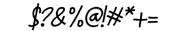 ZaffaTar Italic Font OTHER CHARS