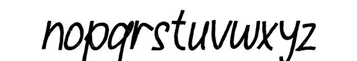 ZaffaTar Italic Font LOWERCASE