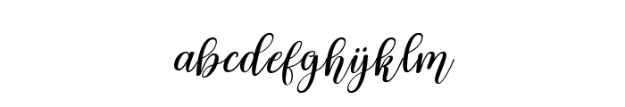 ZakiyaSlant-Regular Font LOWERCASE