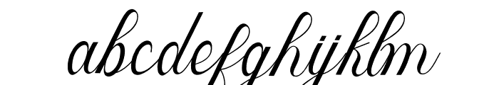 Zalentine Script Font LOWERCASE