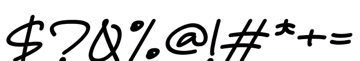Zalerin Italic Font OTHER CHARS