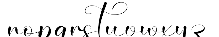 Zanitha Signature Font LOWERCASE