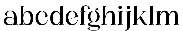 Zanor Regular Font LOWERCASE