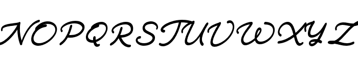 ZaraAmorett-Regular Font UPPERCASE