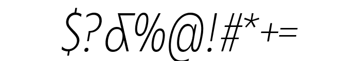 Zariantz Grotesk Variable Light Italic Font OTHER CHARS
