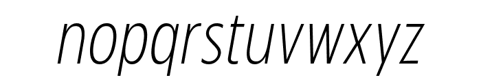 Zariantz Grotesk Variable Light Italic Font LOWERCASE
