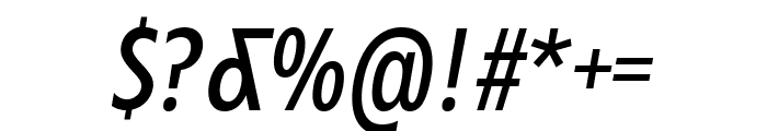 Zariantz Grotesk Variable Medium Italic Font OTHER CHARS