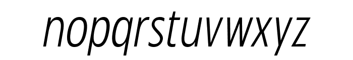 Zariantz Grotesk Variable Regular Italic Font LOWERCASE