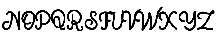 Zaskia Regular Font UPPERCASE