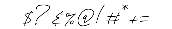 Zavilla Signature Font OTHER CHARS