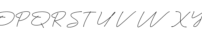 Zavilla Signature Font UPPERCASE