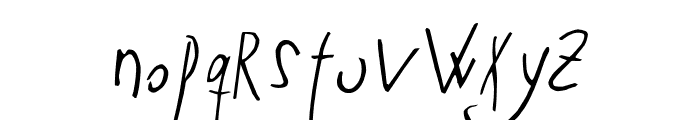 Ze-Cursive Font LOWERCASE