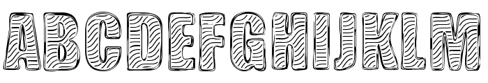 Zebra BBoard Font UPPERCASE
