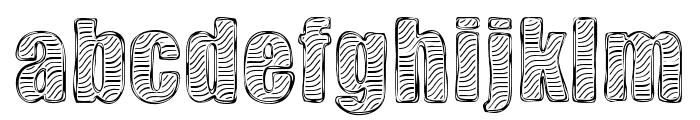 Zebra BBoard Font LOWERCASE
