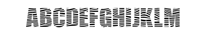 Zebra Black Font UPPERCASE
