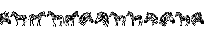 Zebra Bundle Font LOWERCASE