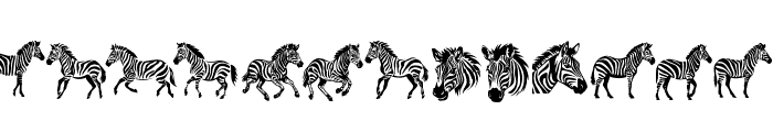 Zebra Bundle Font LOWERCASE