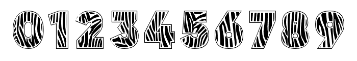 Zebra Skin Themed Font 1 Reg Font OTHER CHARS